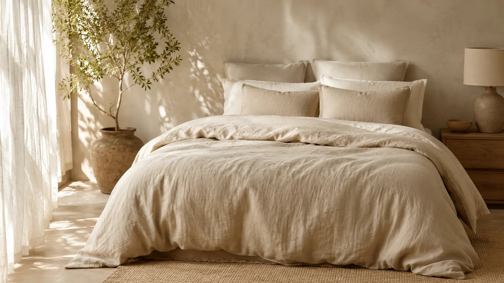 Housse de couette lin