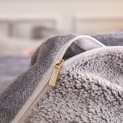 Fermeture éclair de la housse de couette d'hiver en flanelle polaire
